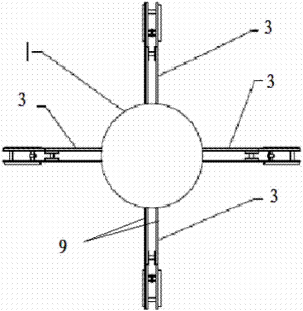 Landing buffer device of reusable launch vehicle