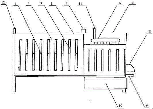 Multifunctional straw hot water heating and cooking furnace