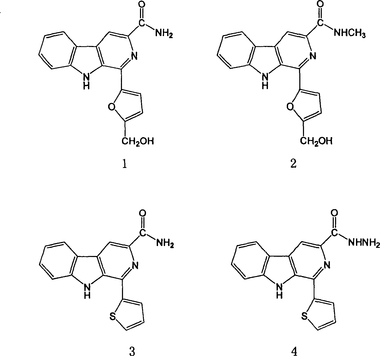 Beta-carboline alkaloid, their preparation method and use