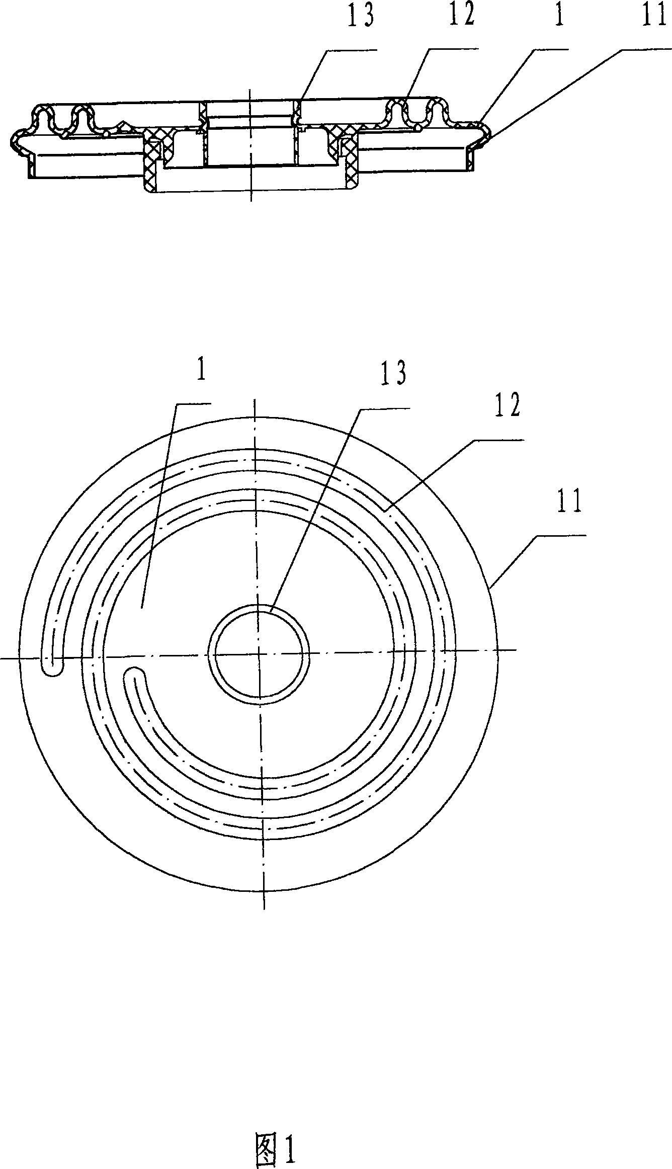 Helical corrugation flexible rubber water sealing envelope