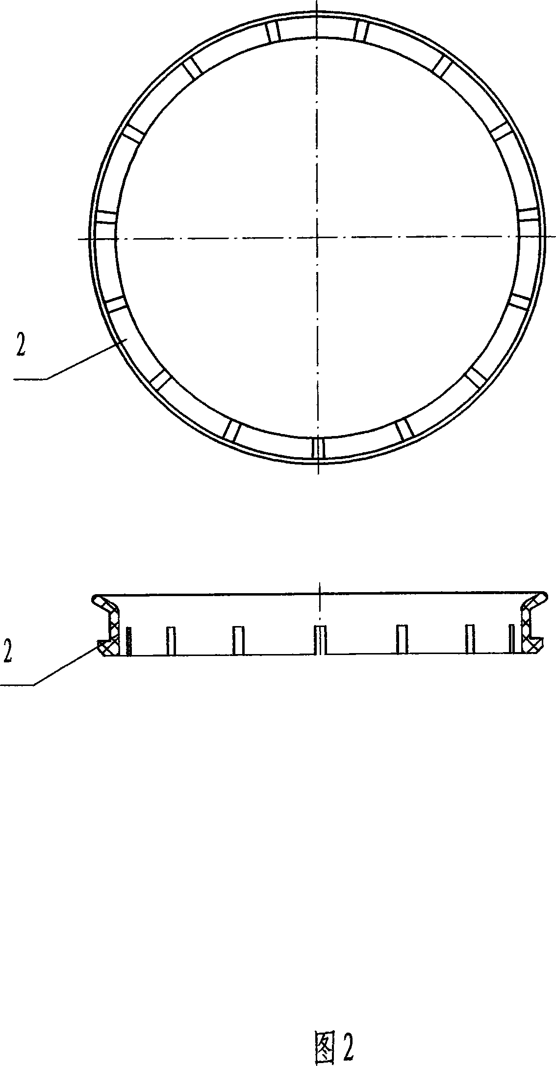 Helical corrugation flexible rubber water sealing envelope