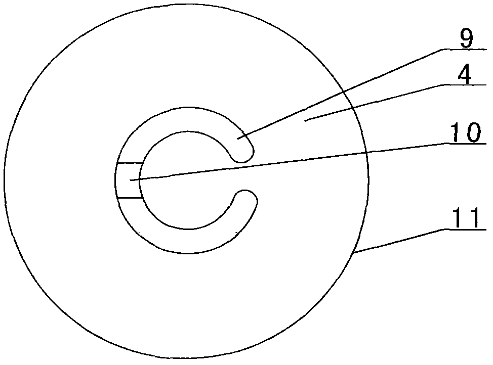 Drawing method for C-shaped silicon core