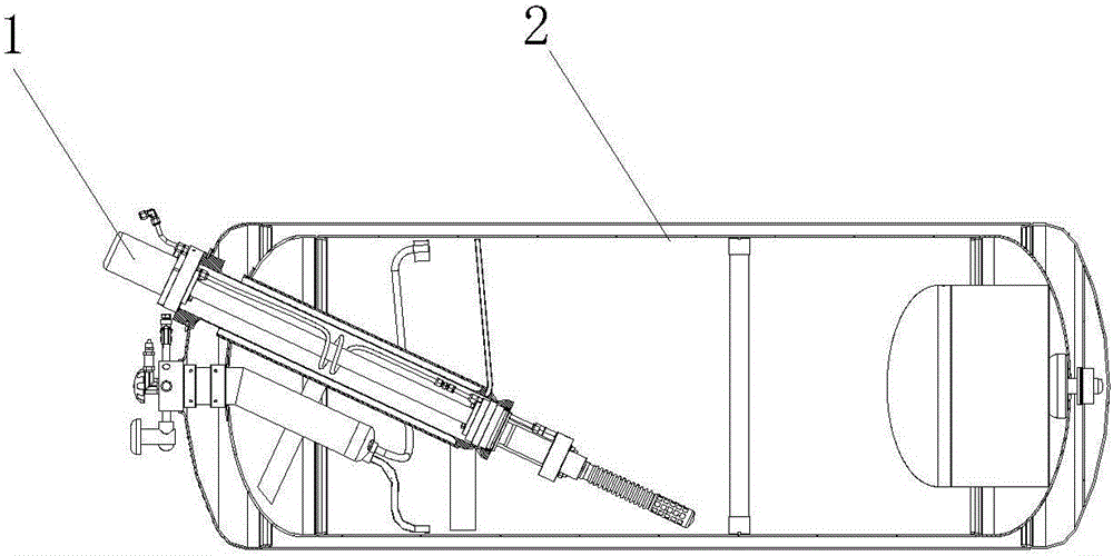 Liquified natural gas (LNG) storage tank gas supply performance experiment device and method