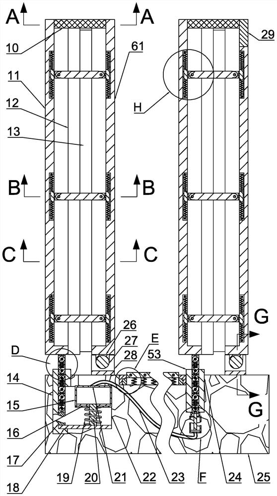 Road separation column for smart city and working method thereof