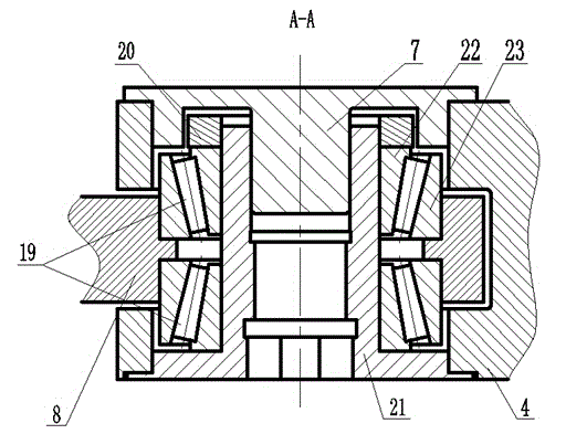 Missile wing single side wing face folding mechanism