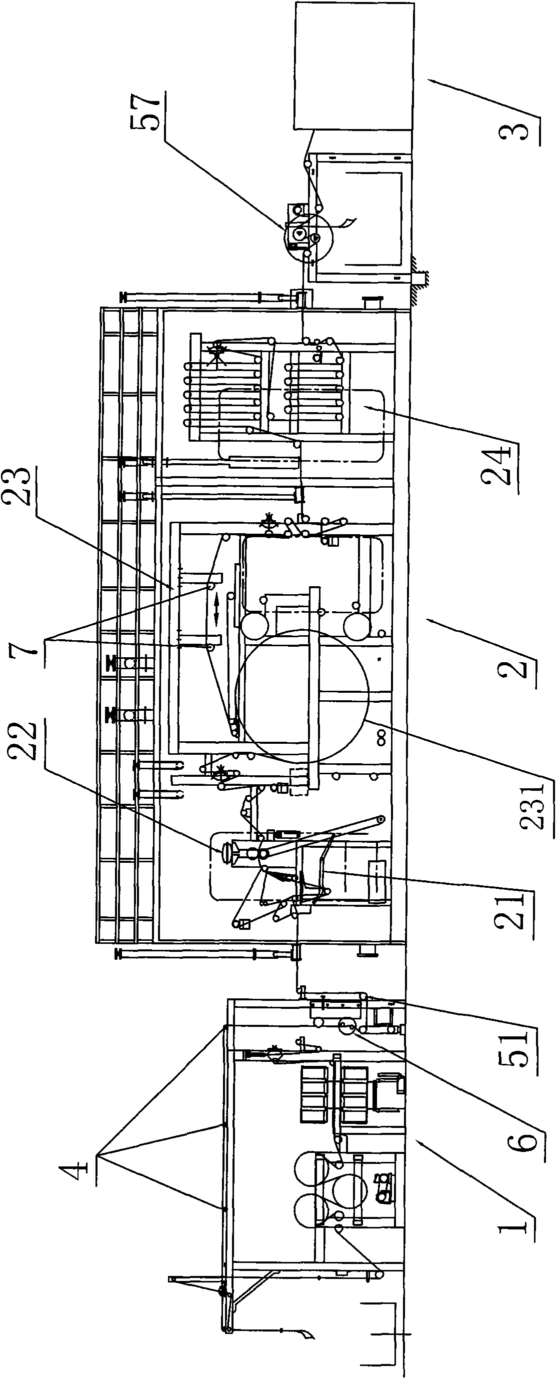 Liquid ammonia mercerizer equipment of knitting fabric