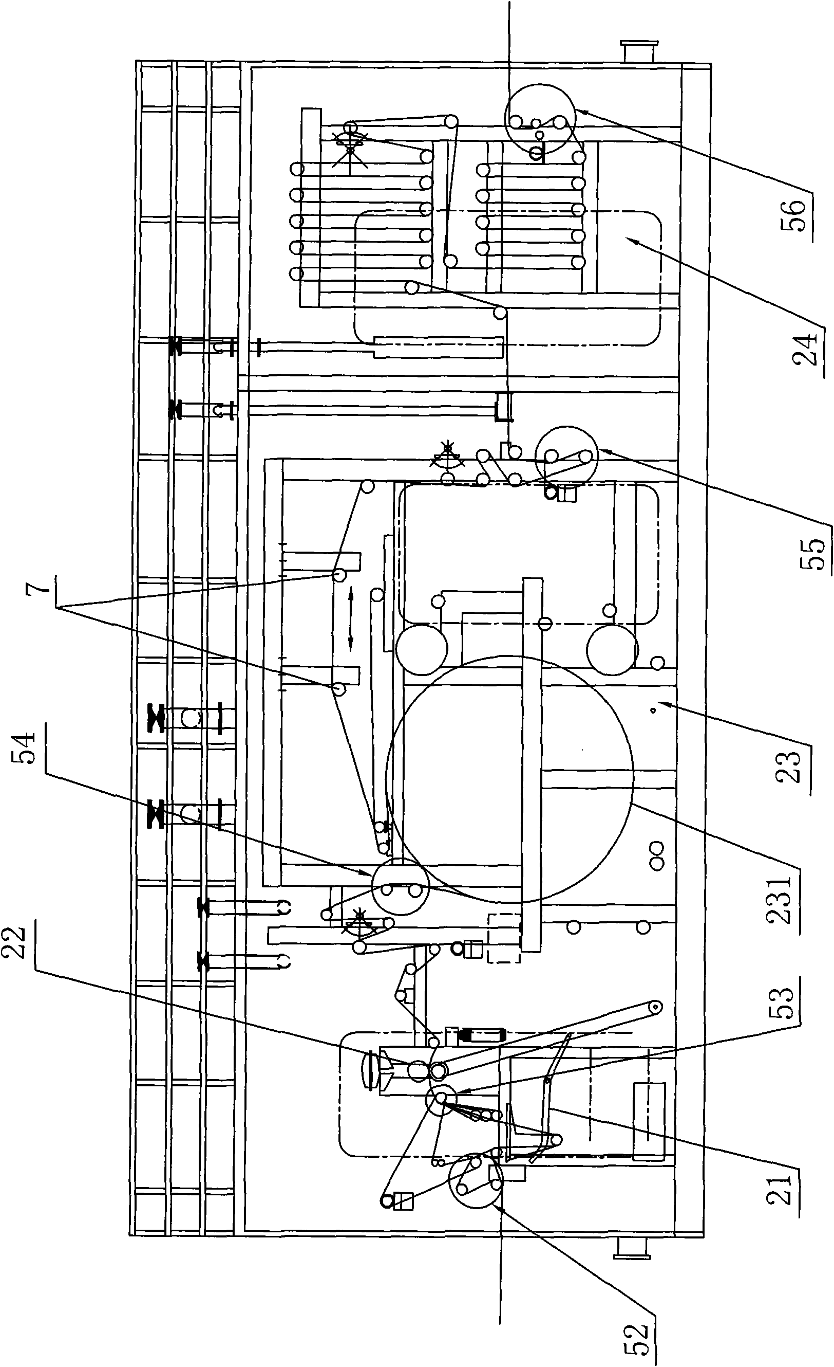 Liquid ammonia mercerizer equipment of knitting fabric