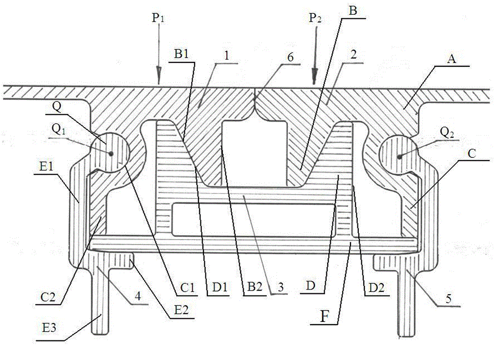 A composite structure aluminum alloy formwork