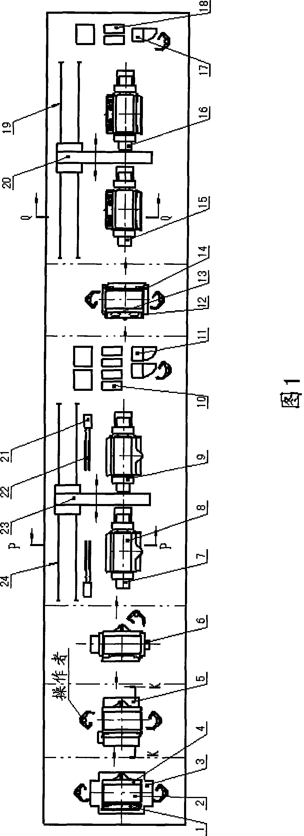 Robot automatic welding production line of middle groove and technological method thereof