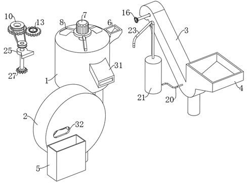 Waste residue treatment device for smelting