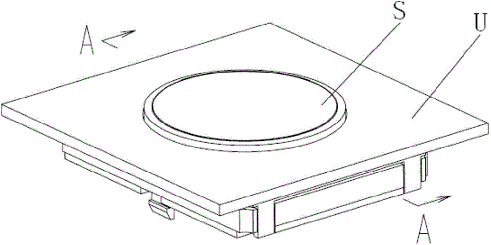 Button switch structure for elevators