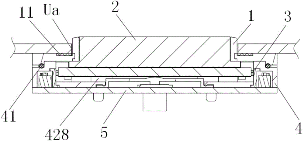 Button switch structure for elevators