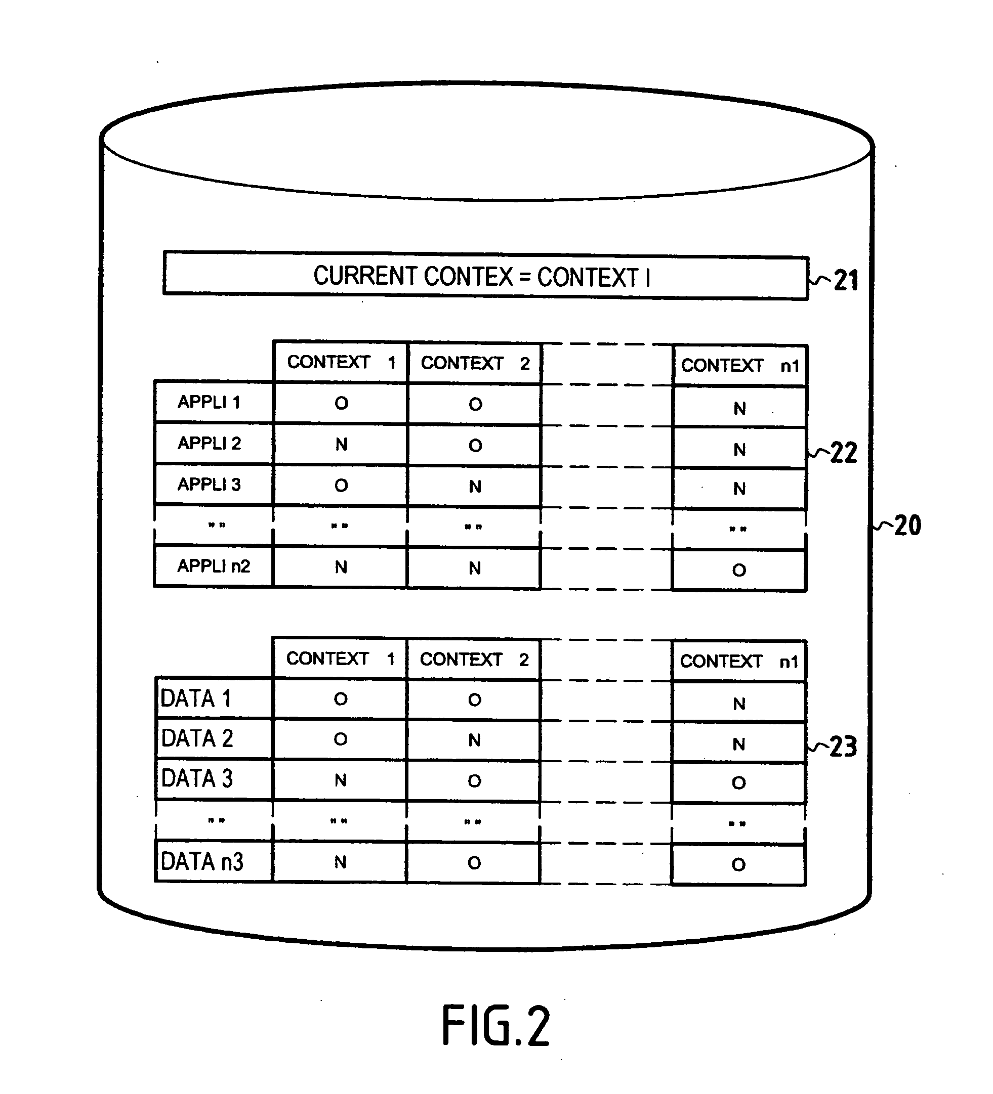 Context of use differentiation in a pocket computer