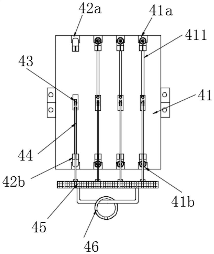 Distribution network low-voltage JP cabinet grounding wire device