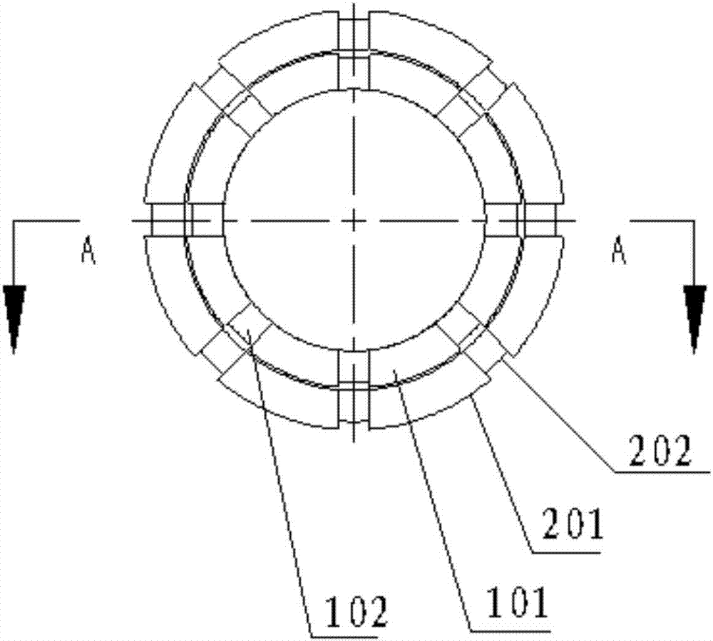 Torque self-balancing nested double drill bits