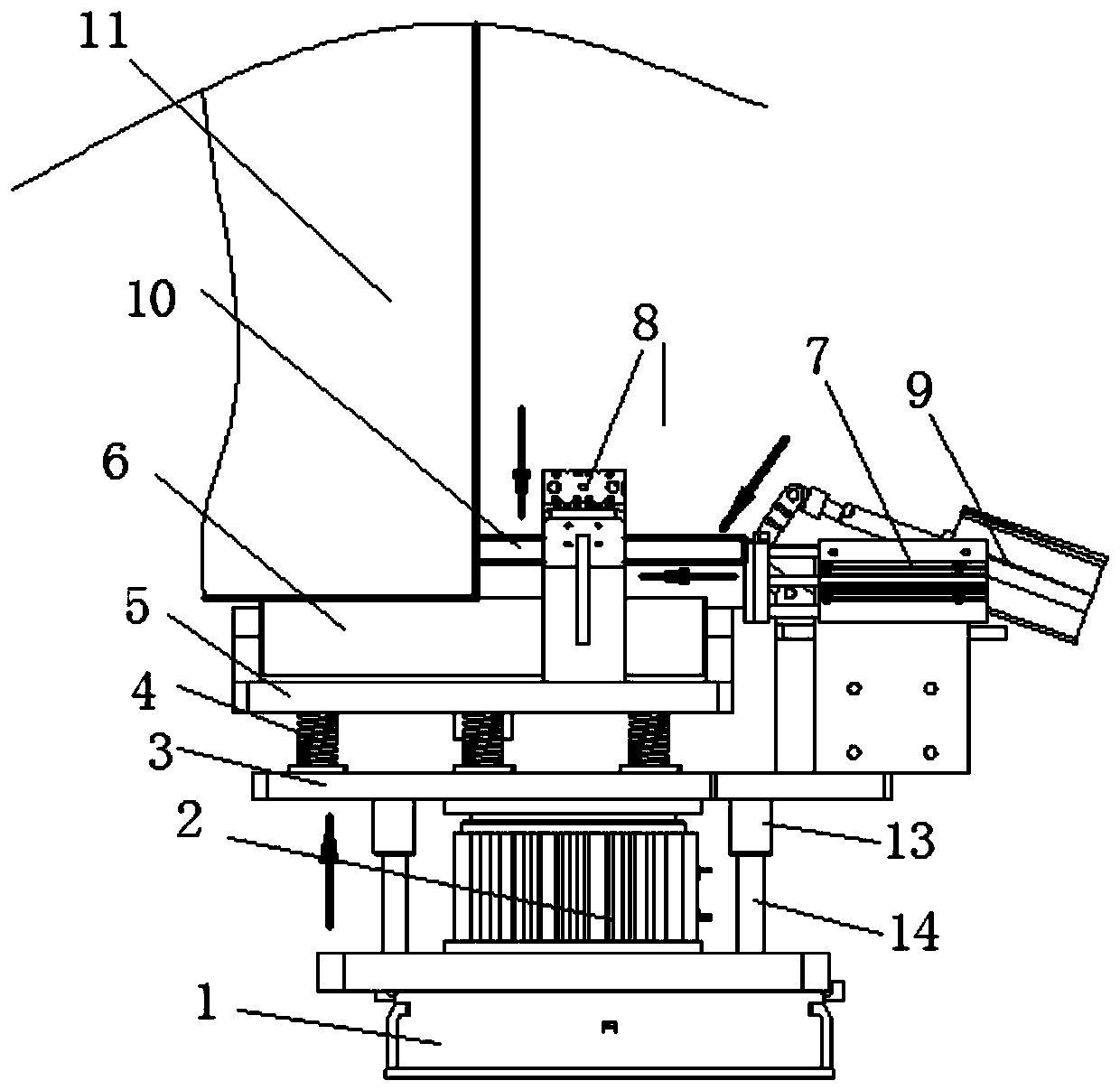 Butting positioning tool for arc striking and quenching plates and positioning butting method thereof