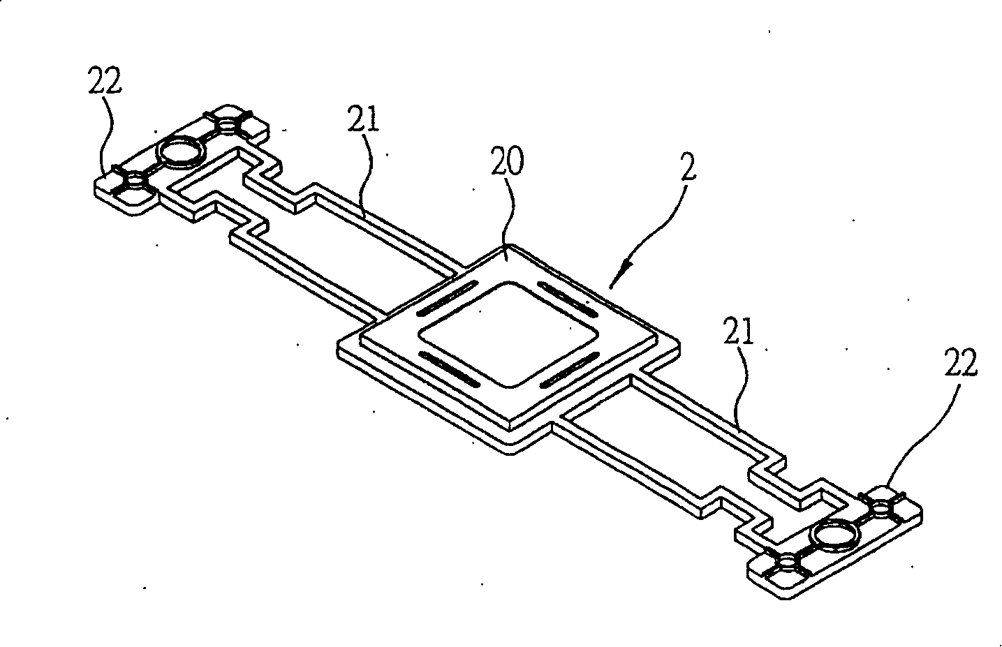 Elastic arm key structure