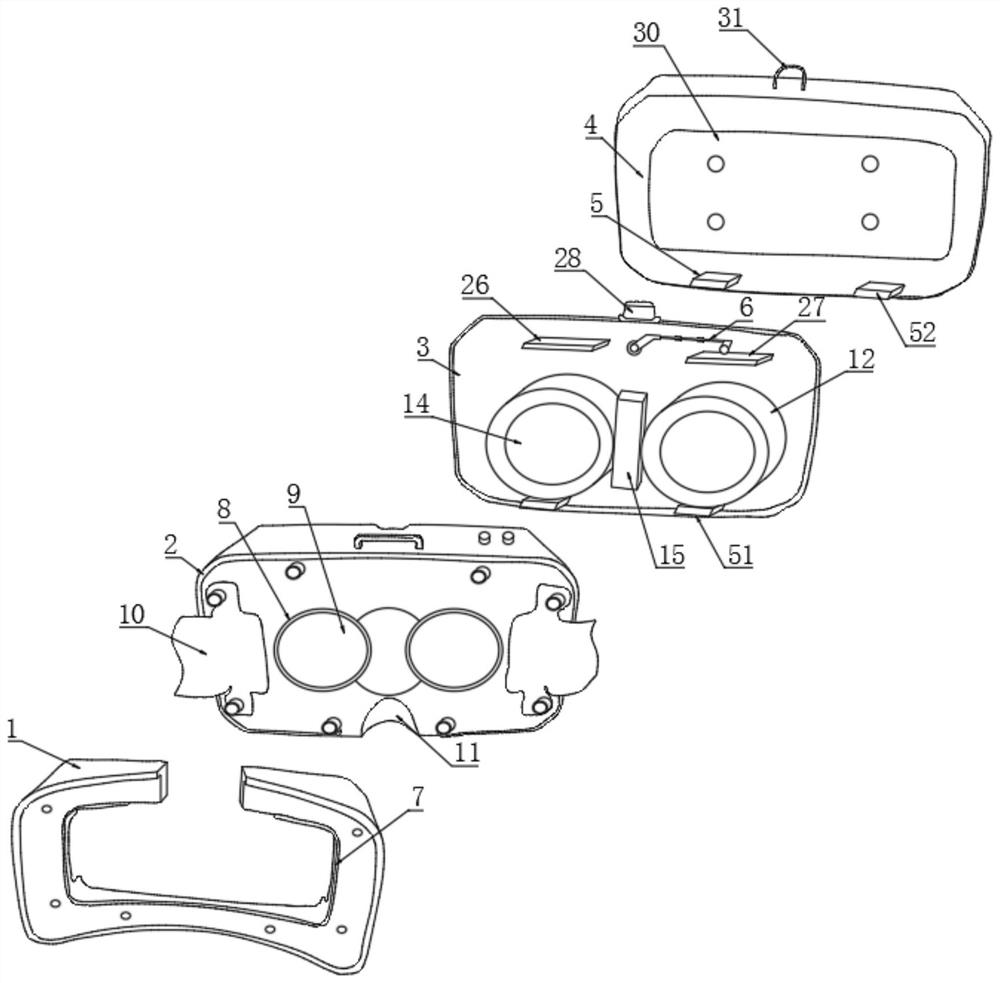 VR therapeutic apparatus for ciliary muscle training