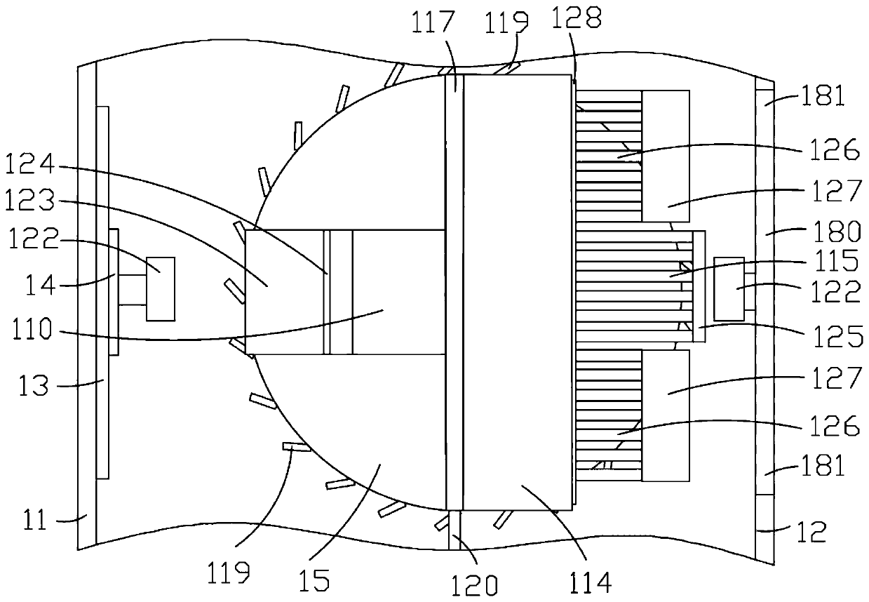 Air-cooled host case with internal environment temperature adjusting function and method