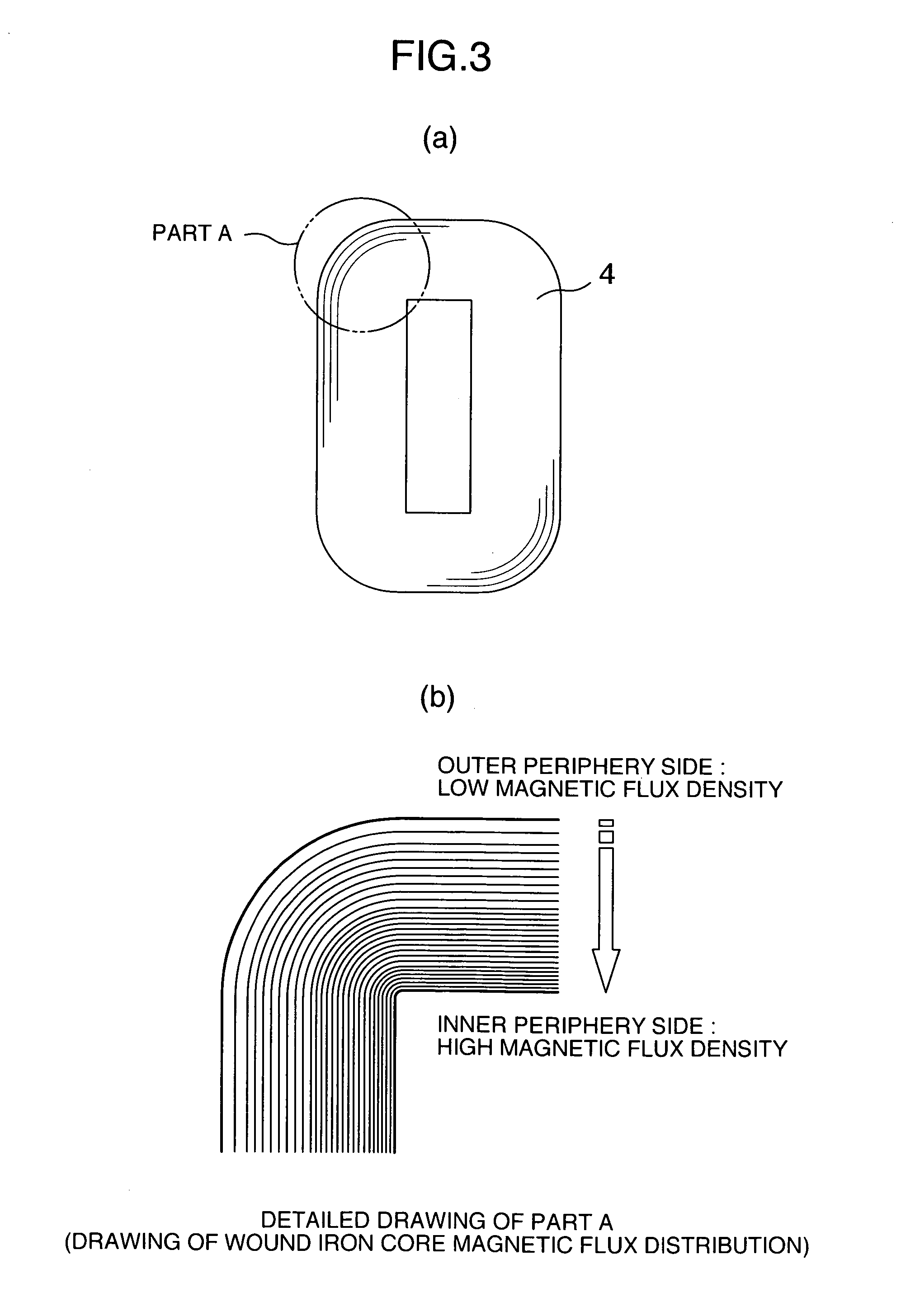 Iron core for stationary apparatus and stationary apparatus