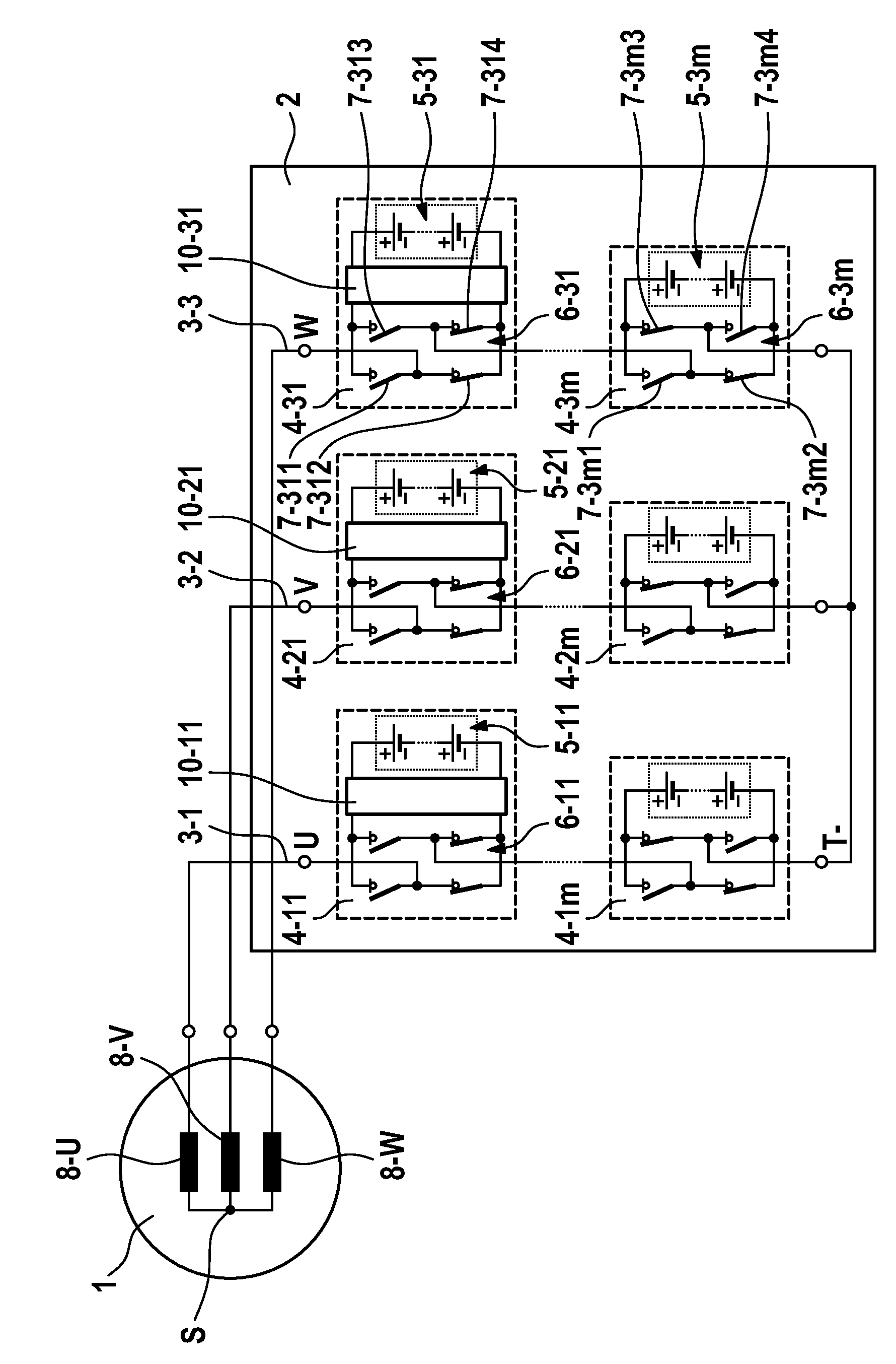 Controllable energy store and method for operating controllable energy store