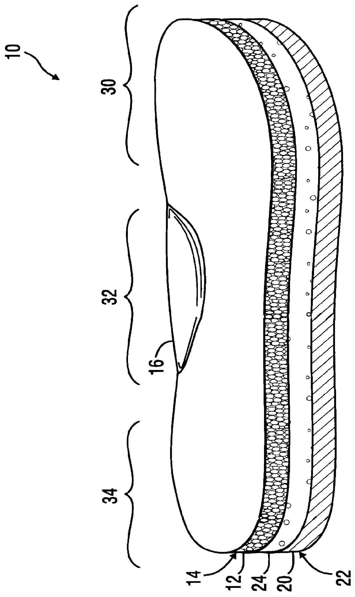 Asymmetrical reversible article of footwear