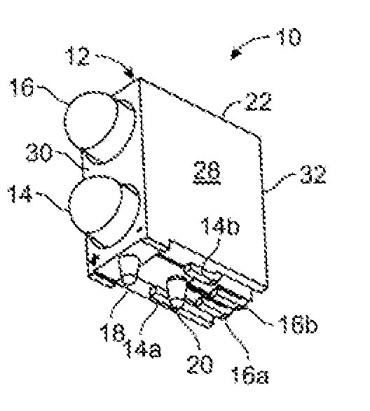 Two-high light-emitting diode holder structure