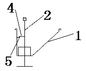 Driving structure of scrap removal rod