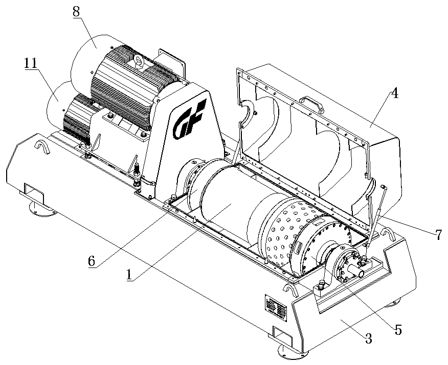 Horizontal spiral discharge sedimentation filtration centrifuge and secondary separation process thereof