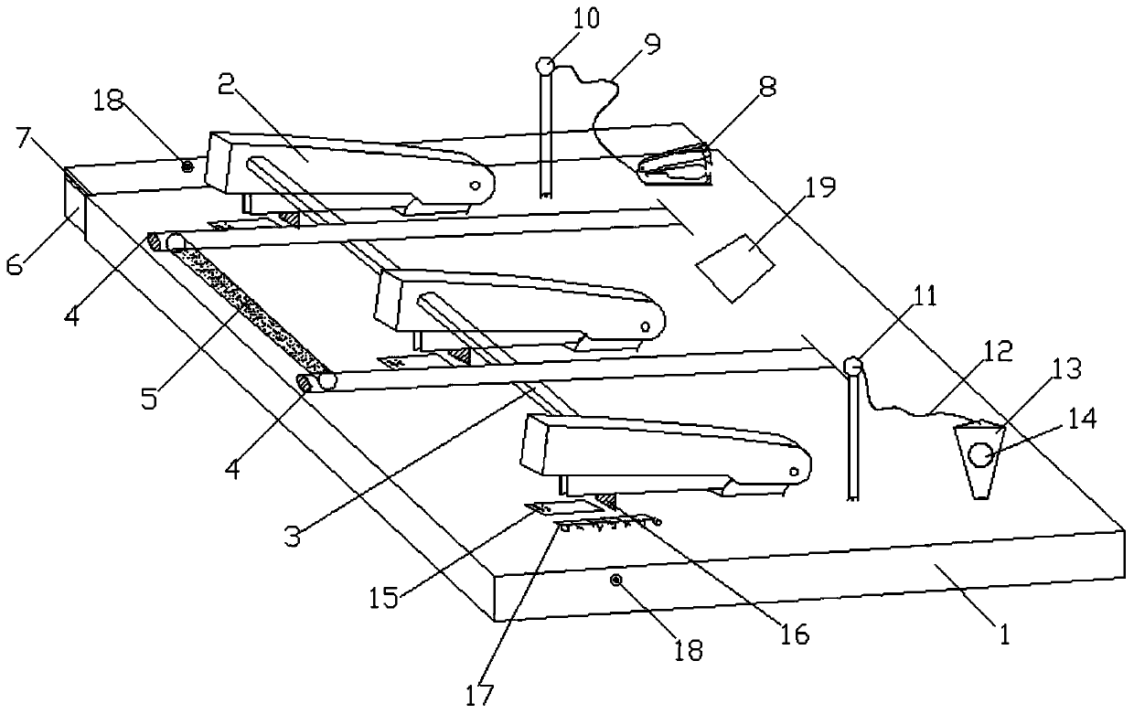 Novel stapler capable of simultaneously binding plurality of nails