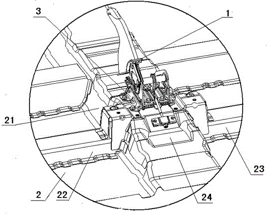 Automobile parking brake mounting bracket structure