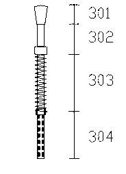 Power generating device for rolling roads and array thereof