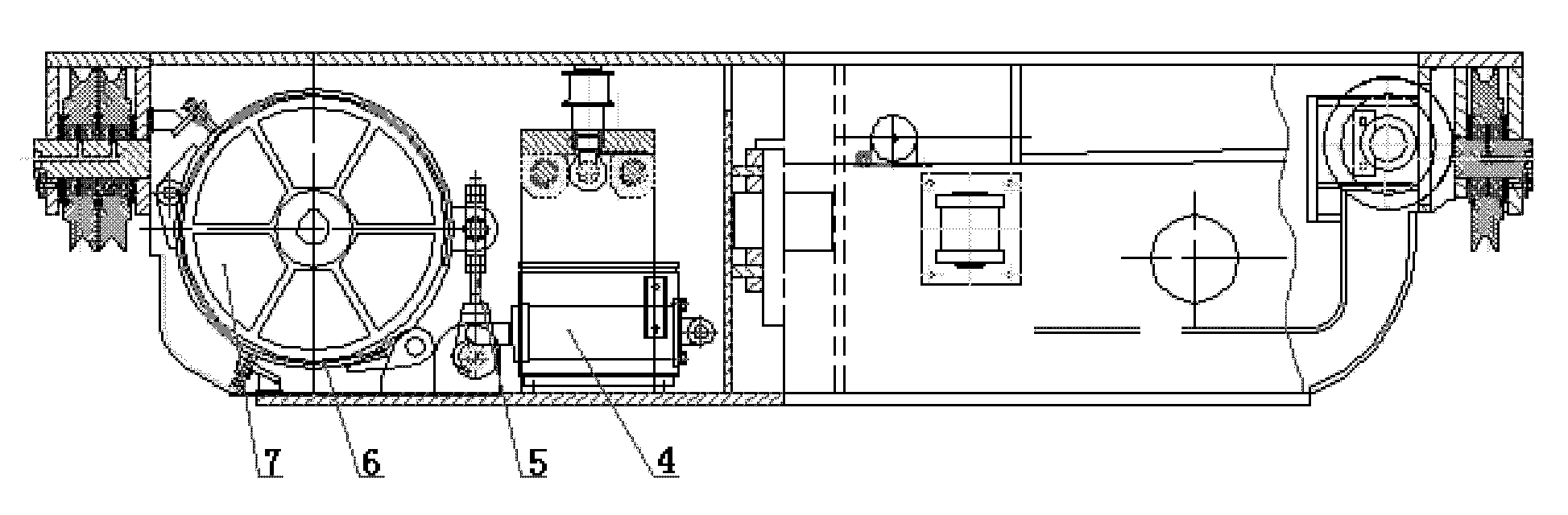 Lifting mechanism for railway T-shaped girder bridge erecting machine