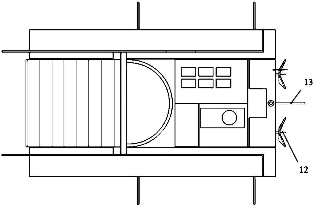 An automatic boat for removing floating objects from the water