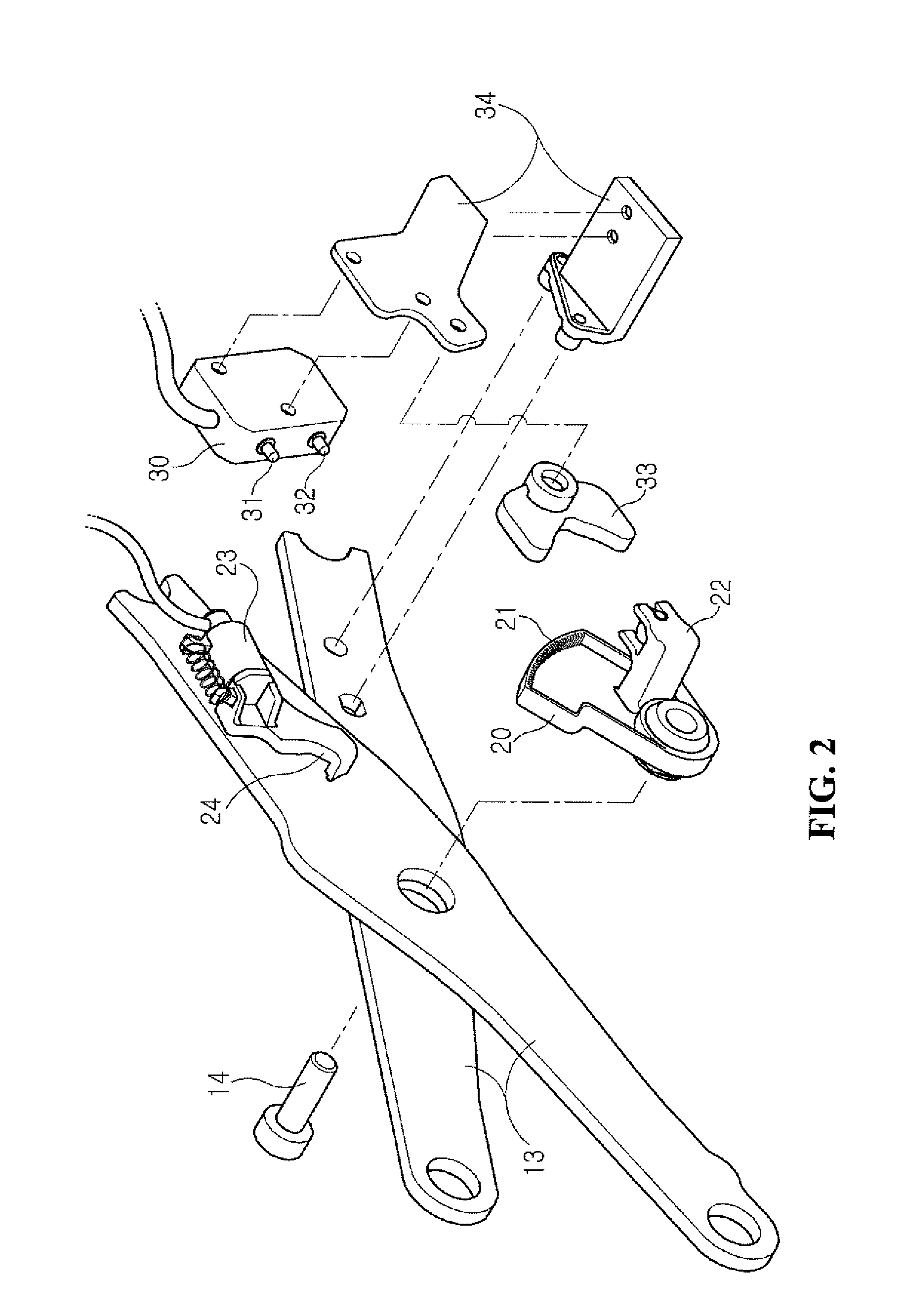 Valve-Intensive Button for Adjusting Height of Cushion Seat for Vehicle