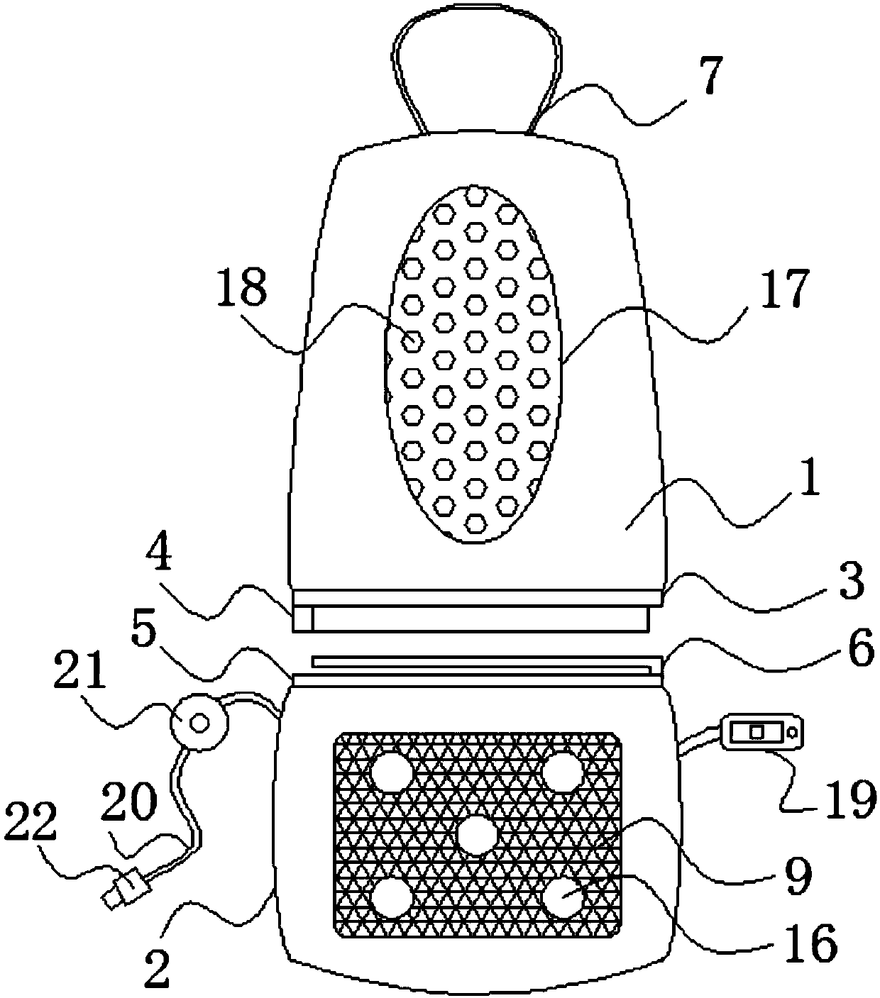 Automobile seat cushion convenient to disassemble and assemble