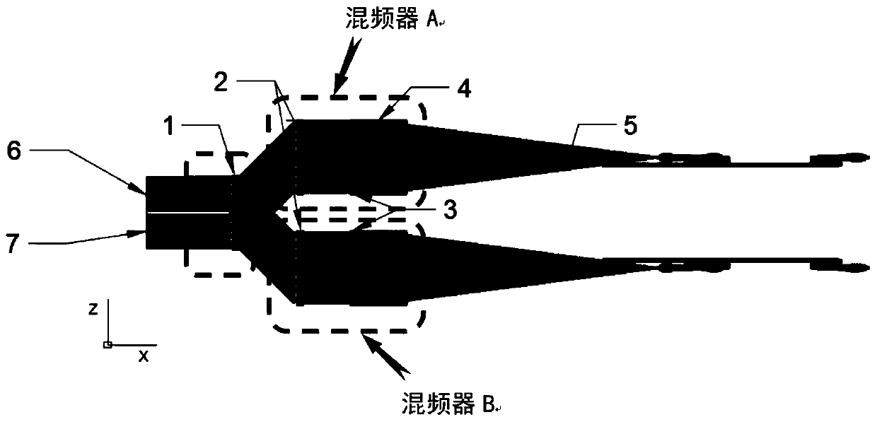 Optical mixer based on metasurface material and its preparation method