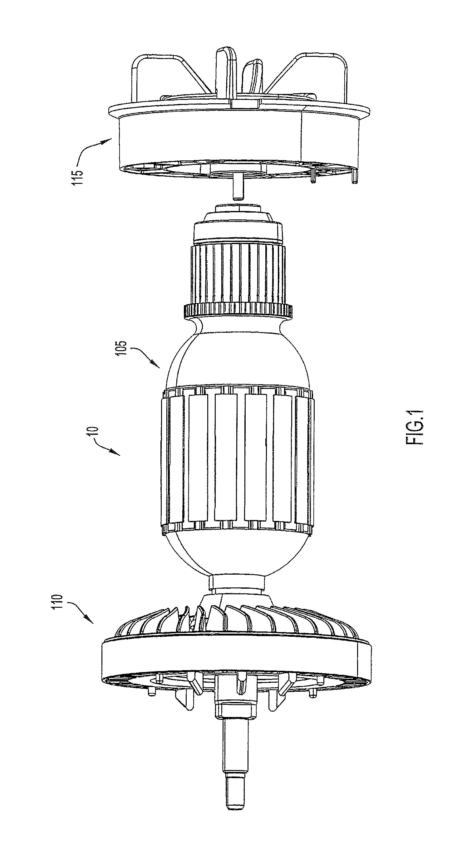 Airflow arrangement for a power tool