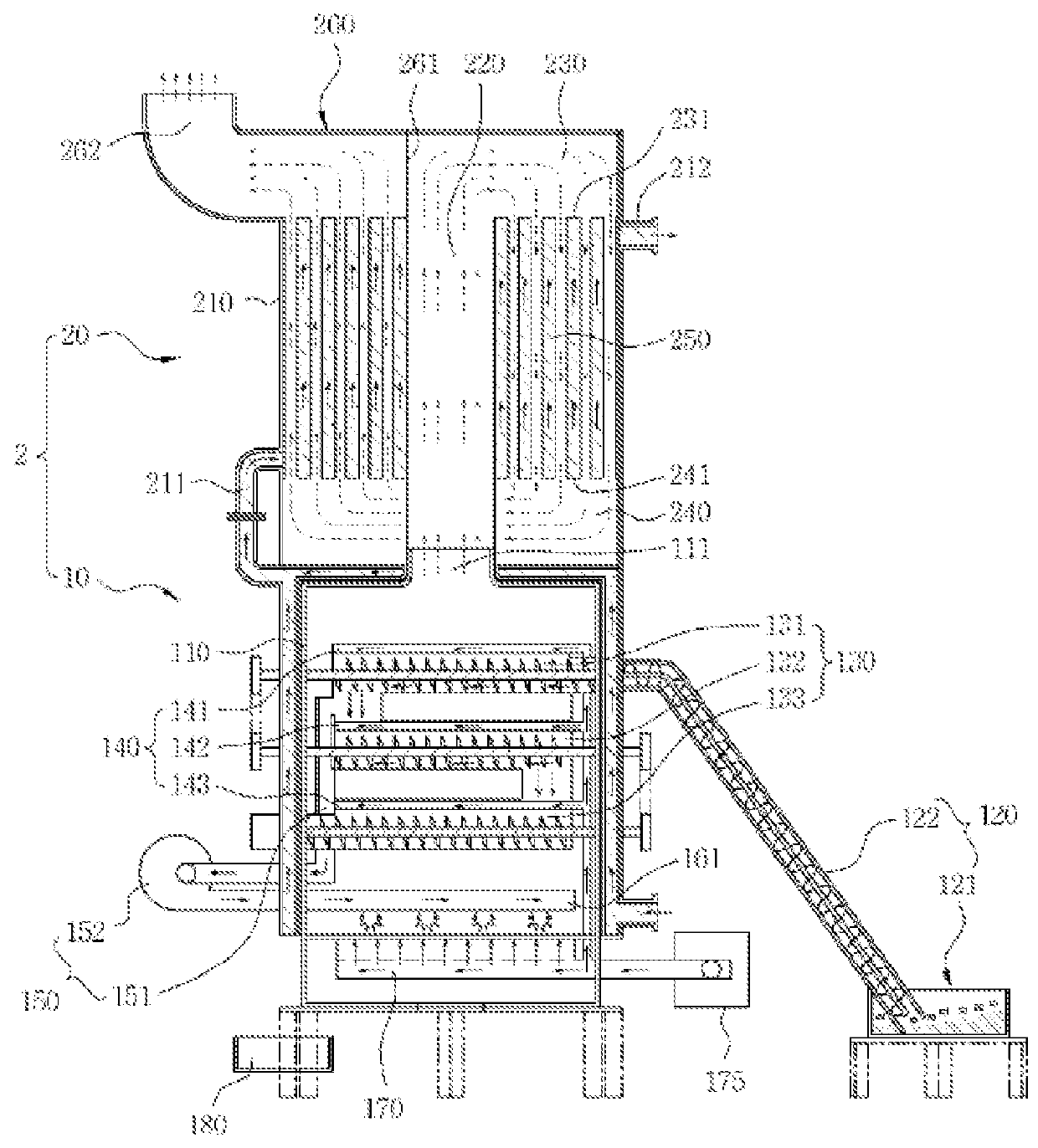 Waste plastic solid fuel incinerator