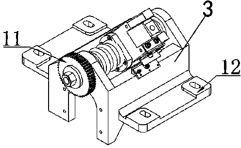 Testing device for flat knitting machine shaking table complete set screw rod moving clearance