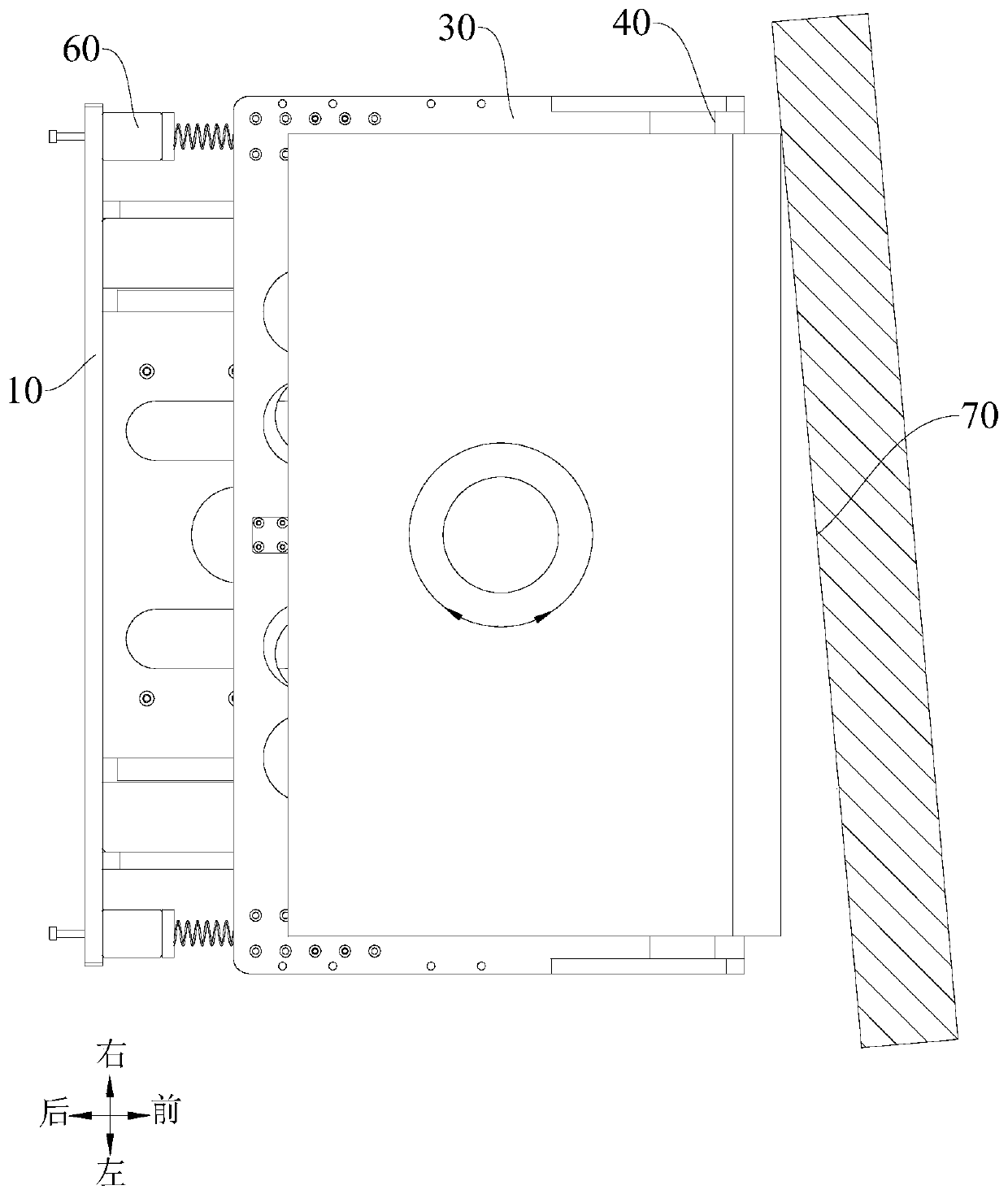 Sticking mechanism of wallpaper laying robot and wallpaper laying robot