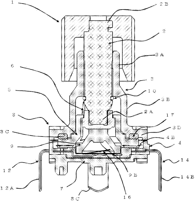 Rotating type electric component