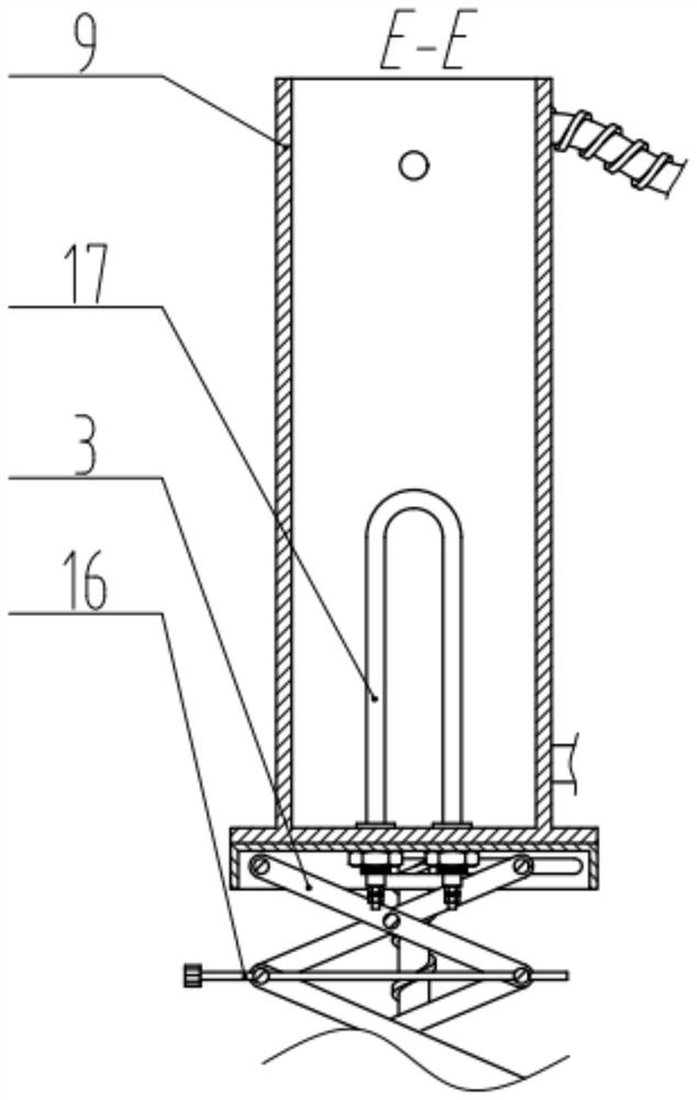 A small-scale process control experimental teaching device that can be raised and lowered