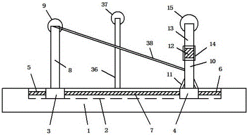 Improved cable pay-off block