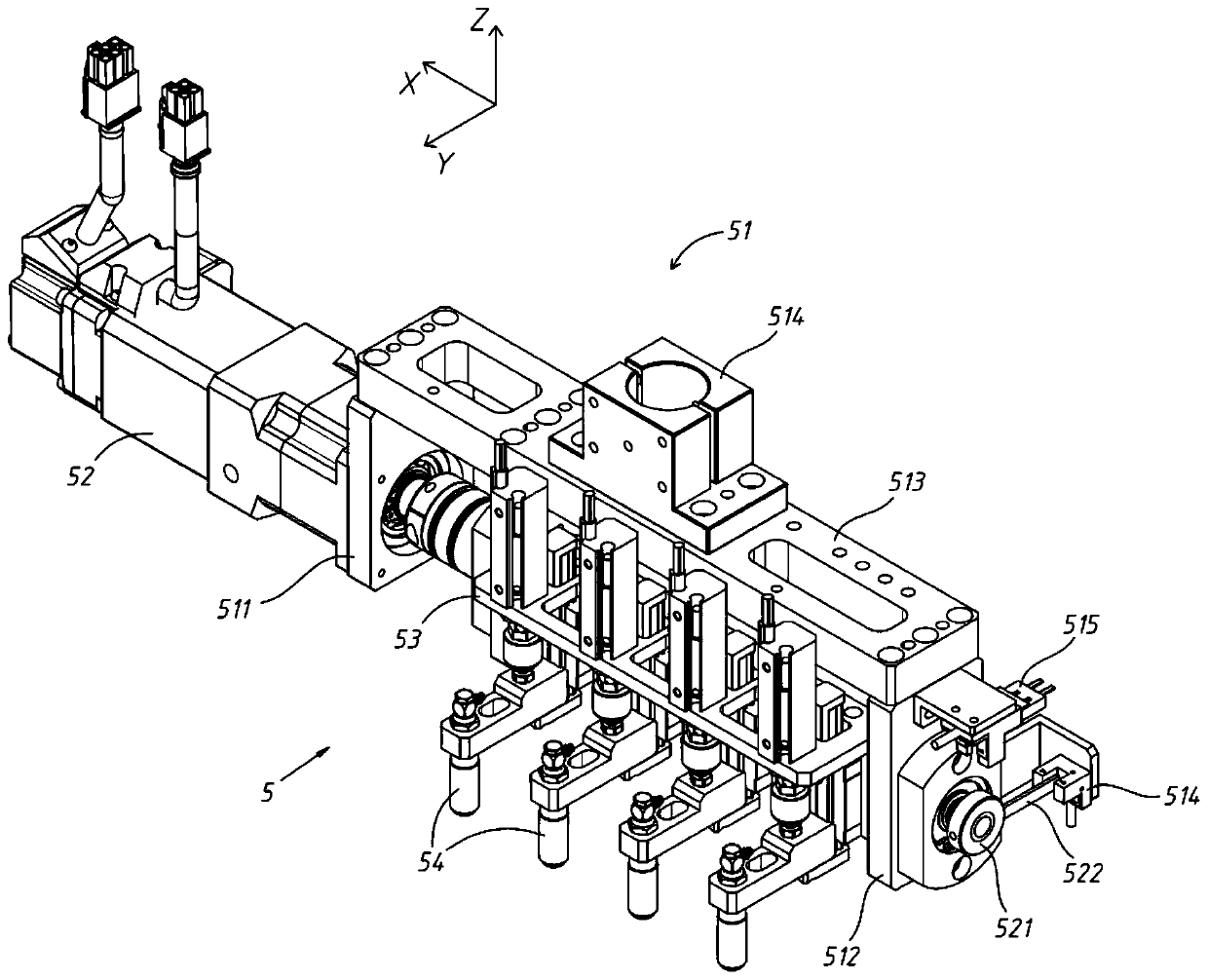 Turnover type taking and placing mechanism