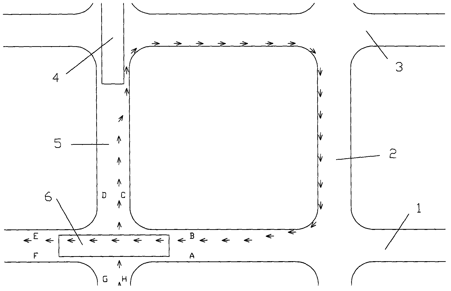 Blockage-free driving method