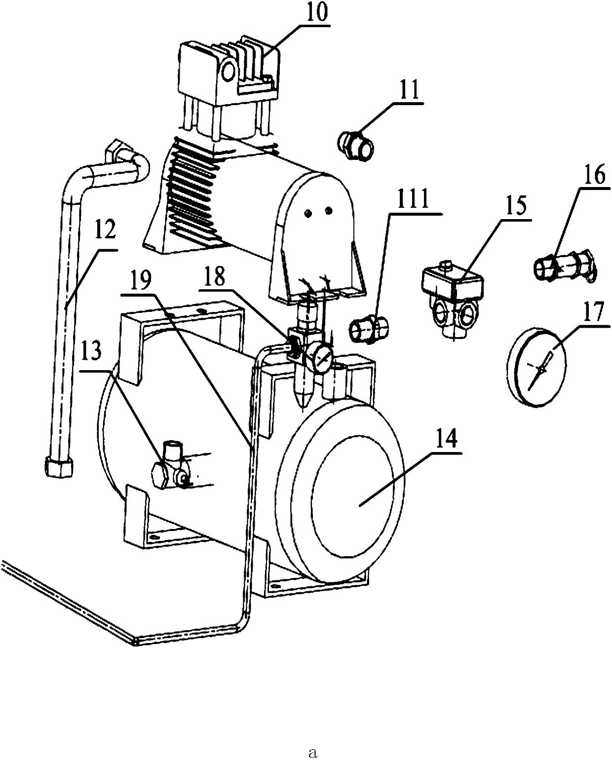 Movable sealing device for large-opening rear cabin door of armored vehicle