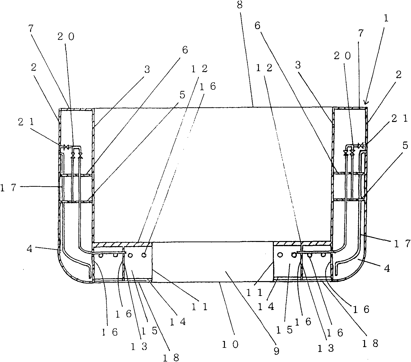 Ballast-free ship