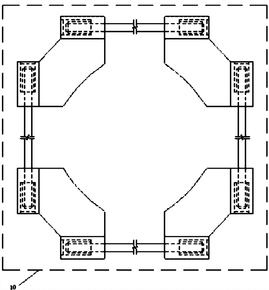 Device for strengthening PC steel bar in core area of space node of reinforced concrete cylindrical frame