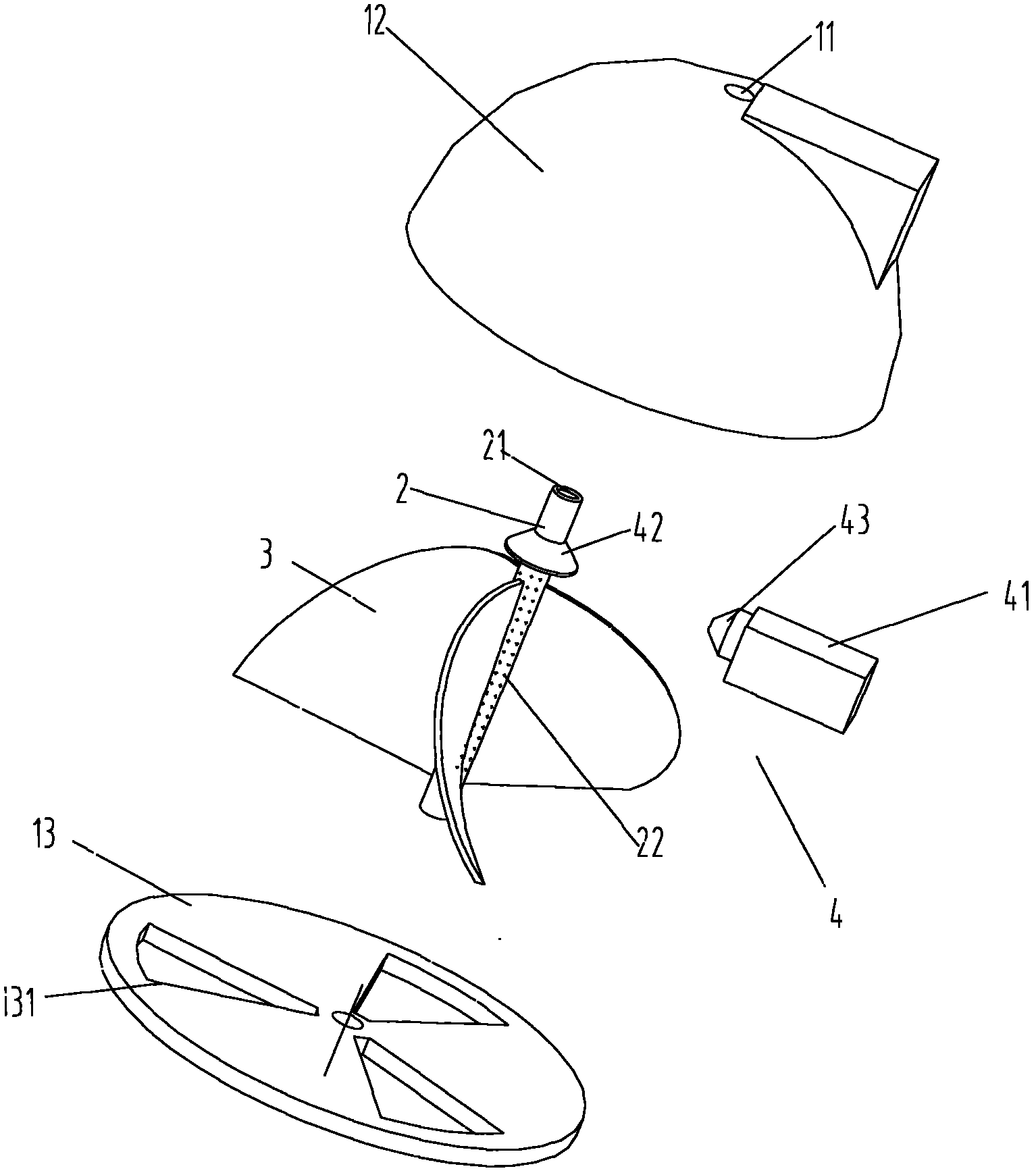 Flake ice maker and refrigerator with same